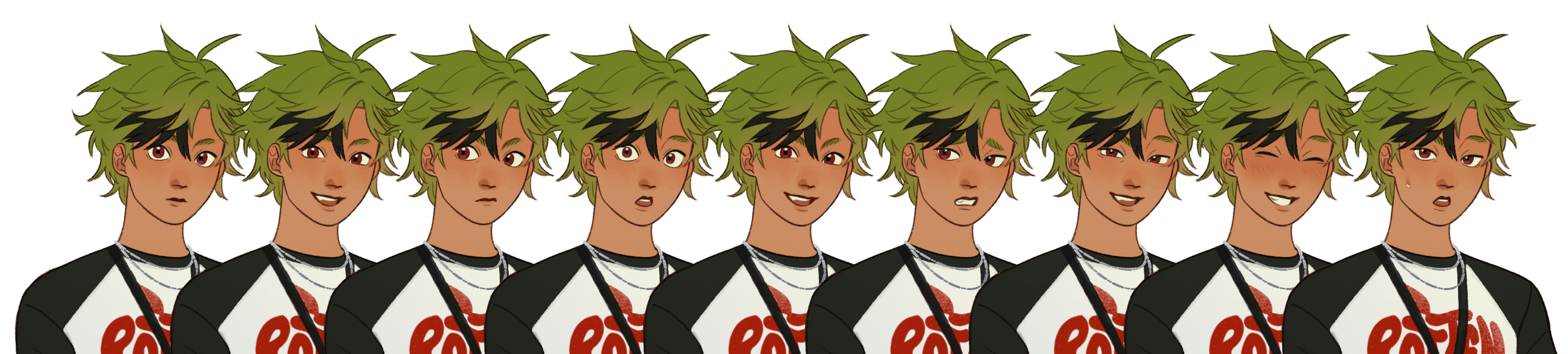 Claro sprite expression variations